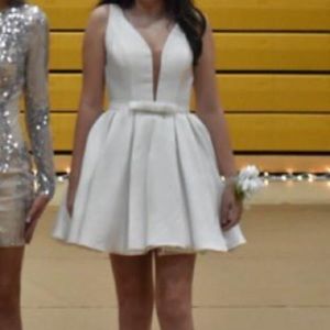 White Sherri Hill dress